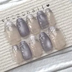 メルカリ便 ネイルチップ 現品 ニュアンス マグネット ネイル NO.378