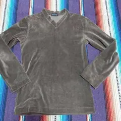 NICOLE ブラウン Vネック長袖カットソー