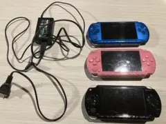 PSPジャンク本体 3台セット + ACアダプター