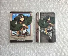 進撃の巨人 カラオケの鉄人 ミカサ ルームキー風カード ミニフォトカード 特典