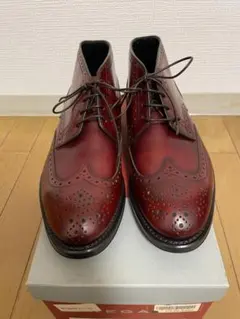 【未使用品】REGAL リーガル ウイングチップブーツ ブラウン 25cm