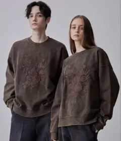 【24AW限定カラー！】CLEL ヘビーウェイト刺繍デザインスウェット