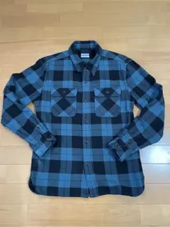 美品 フラットヘッド ￼ヘビーネルシャツ 40 黒×グレーチェック ウエアハウス 2025年最新】Yahoo!オークション -フラットヘッド ネルシャツの