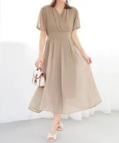 カシュクールワンピース