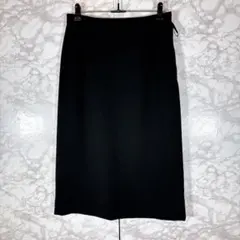 【東京ソワール】タイトスカート（黒）XLバックファスナー　膝丈スカート