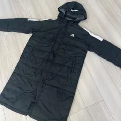 美品　adidas ベンチコート 黒　160センチ