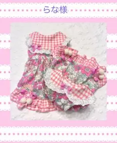 ♡犬服ハンドメイド ♡ ワンピース らな様
