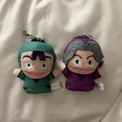 忍たま乱太郎　指人形マスコット　立花仙蔵　綾部喜八郎　作法委員会