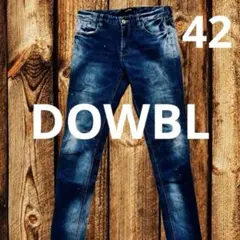 【Y2K】DOWBL ペイント加工デニム サイズ42 セルビッチのサムネイル