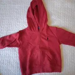 Ralph Lauren 赤 フード付きトレーナー 80