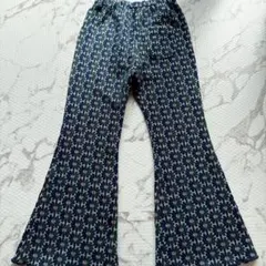 LOWRYSFARM お花柄 フレアパンツ