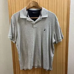 NAUTICA ポロシャツ グレー L