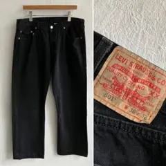 00S Levi's 501 ブラックデニム 後染め 38 505のサムネイル
