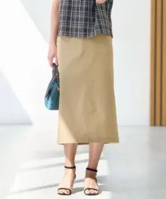 【J.PRESS】シャンブレーサテン ナロースカート