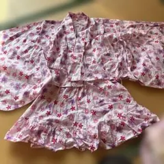 花柄 浴衣ドレス 100cm以上