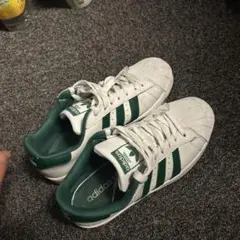H*g様 adidas スニーカー ホワイト/グリーン