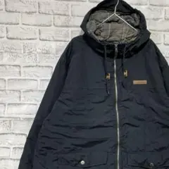 コロンビア　マウンテンパーカー中綿ブラック2XL ロゴ刺繍アウトドア1216