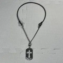 美品 ドルチェ&ガッバーナ クロス ドッグタグ ネックレス grunge 型抜き