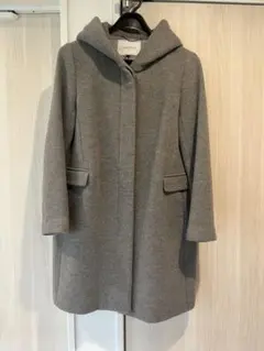 UNTITLED グレー フード付きダッフルコート サイズ2