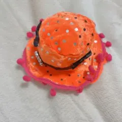 オレンジ色のハロウィンコスプレ帽子