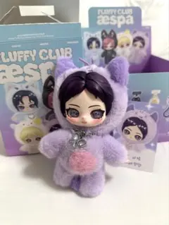 aespa POPMART Fluffy Clubぬいぐるみペンダント ニンニン - メルカリ