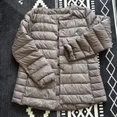 ブラウンキルティングダウンジャケット