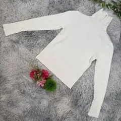 ✨Apuweiser-riche✨サイズ2(M) ホワイトハイネックセーター