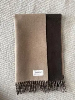 nano マフラー ベージュ/ブラウン