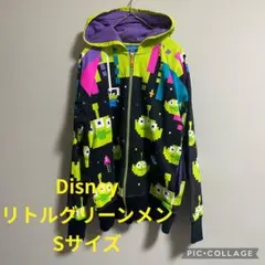 【美品】DisneyRESORT ディズニー リトルグリーンメン パーカー S