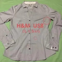 Ｈ＆Ｍ　レディースシャツ　長袖　US8 (Ｌくらい)