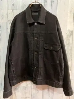 UNIQLO ユニクロ ブラックデニムジャケット ファーストタイプ L