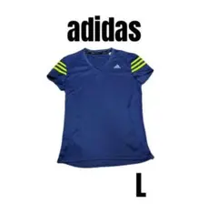 【adidas アディダス】美品　ランニング　半袖Tシャツ　レディースL