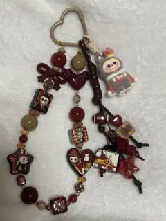 魔法使いラブブのキャラクタービーズストラップ　キーホルダー