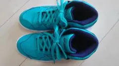 新品ASICS DUNKSHOT シューズ ターコイズ（サイズ22.5）