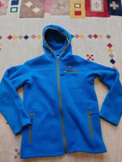 patagonia パタゴニア　フリース フード付き　ブルー 　大人女性　キッズ