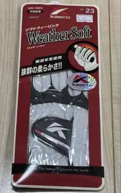 Kasco WeatherSoft ゴルフグローブ 右手用 23cm