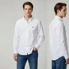 ポロラルフローレン BLAKE ボタンダウンシャツ 白 メンズ ビッグサイズ