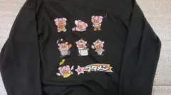 豚キャラクター グラフィック トレーナー Mサイズ 黒