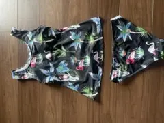 フラミンゴプリント セパレート水着 Mサイズ