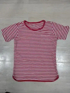 THE NORTH FACE （ノースフェイス）赤白ストライプ Tシャツ L