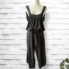 【ジャーナルスタンダード】ドット柄サロペット　紐ベルトリボン　オールインワン