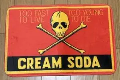 CREAMSODA　クリームソーダ　クロスボーン　スカル　　レッド✕イエロー