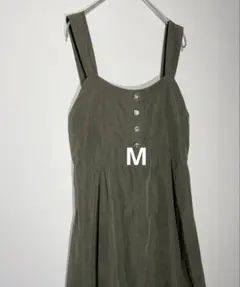 ロングフレアワンピース　Mサイズ スエード調　無地　美シルエット