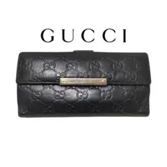 GUCCI グッチGGパターン ブラック長財布