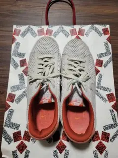 【値下】Nike メッシュスニーカー グレー/オレンジ size26.5