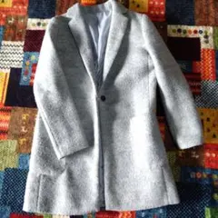 コムサイズム　ロングコート　グレー