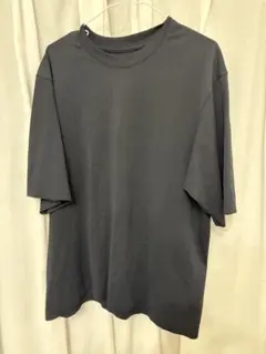 ユニクロ 黒 コットン 半袖 Tシャツ