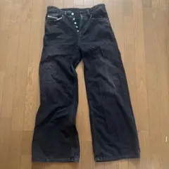 DIESEL D-RISE ワイドデニム ブラック W28L30 - メルカリ