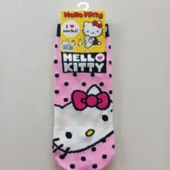 Hello Kitty ソックス 23-25cm ピンク ドットのサムネイル