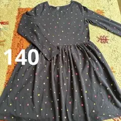 H&M ドット柄 フレアワンピース 140